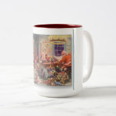 サンタ忙し工房マグカップ ツートーンマグカップ (正面右)