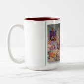 サンタ忙し工房マグカップ ツートーンマグカップ (左)