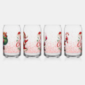 サンタ応援カングラス ガラス缶 (左)