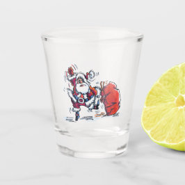 サンタ怒ショットグラス ショットグラス