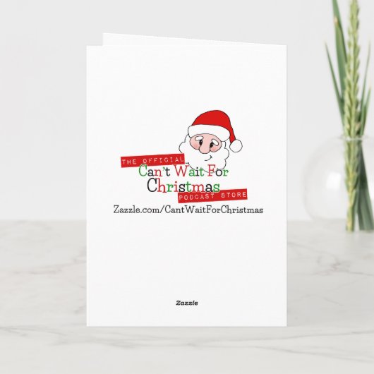 サンタ愛クリスマスのバレンタインよりもっと愛して下さい カード (裏面)