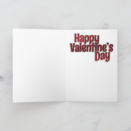 サンタ愛クリスマスのバレンタインよりもっと愛して下さい カード (内部)