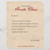 サンタ手紙の机かパーソナライズされたら (正面/裏面)