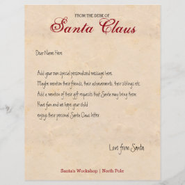 サンタ手紙の机かパーソナライズされたら