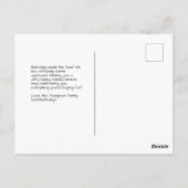 サンタ承認いけなまたは素敵な型枠写真 ポストカード (裏面)