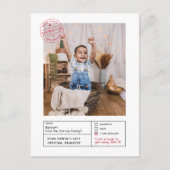 サンタ承認いけなまたは素敵な型枠写真 ポストカード (正面)