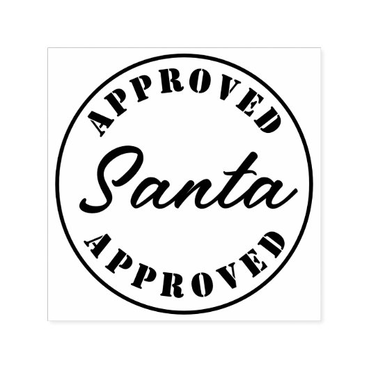 サンタ承認のギフト セルフインキングスタンプ (デザイン)