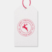 サンタ承認の自家製クリスマスギフトタグ ギフトタグ (裏面)