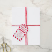 サンタ承認の自家製クリスマスギフトタグ ギフトタグ (より糸付き)