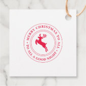 サンタ承認の自家製クリスマスギフトラベルラベル フェイバータグ (裏面)