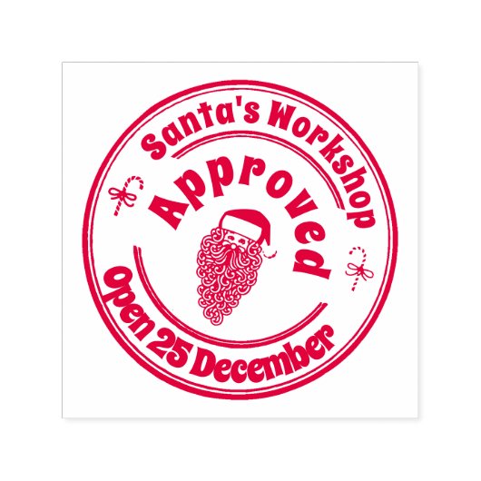 サンタ承認オープン25 12月かわいいキャンディ缶 セルフインキングスタンプ (デザイン)