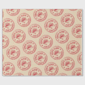 サンタ承認スタンプ ラッピングペーパー (フラット)