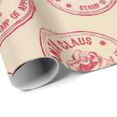 サンタ承認スタンプ ラッピングペーパー (ロールコーナー)