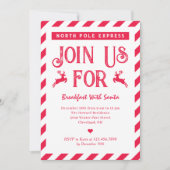 サンタ承認ファミリークリスマスパーティの招待状 招待状 (正面)