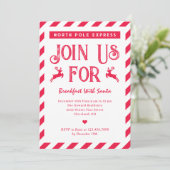 サンタ承認ファミリークリスマスパーティの招待状 招待状 (スタンド正面)