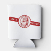 サンタ承認、クリスマススタンプ、クリスマスの喜び。 缶クーラー (裏面)