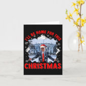 サンタ投票会長のクリスマスにおもしろい帰省する カード (黄色い花)