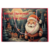 サンタ抱き枕- 「メリークリスマス・ラブ、ザ・クロース ラージペーパーバッグ (正面)