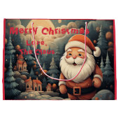 サンタ抱き枕- 「メリークリスマス・ラブ、ザ・クロース ラージペーパーバッグ (裏面)