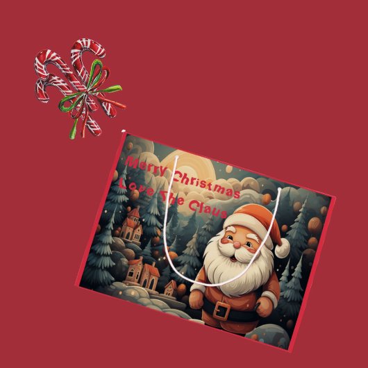 サンタ抱き枕- 「メリークリスマス・ラブ、ザ・クロース ラージペーパーバッグ
