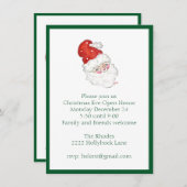 サンタ招待状 招待状 (正面/裏面)