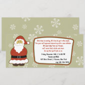 サンタ招待状 招待状 (正面/裏面)