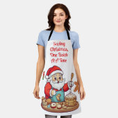 サンタ救のクリスマスワンバッチ | エプロン (着用した状態)