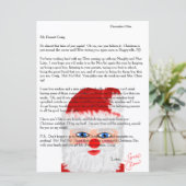 サンタ文字からのパーソナライズされた手紙 シーズンカード (スタンド正面)