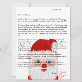 サンタ文字からのパーソナライズされた手紙 シーズンカード