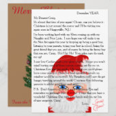 サンタ文字からのパーソナライズされた手紙 シーズンカード (正面/裏面)