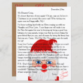 サンタ文字からのパーソナライズされた手紙 シーズンカード (正面/裏面)