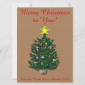 サンタ文字からのパーソナライズされた手紙 シーズンカード (裏面)