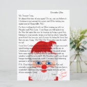 サンタ文字からのパーソナライズされた手紙 シーズンカード (スタンド正面)