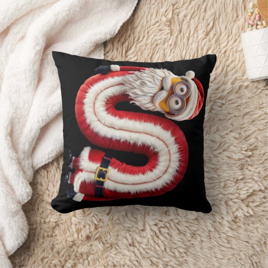 サンタ文字S クッション (ブランケット)