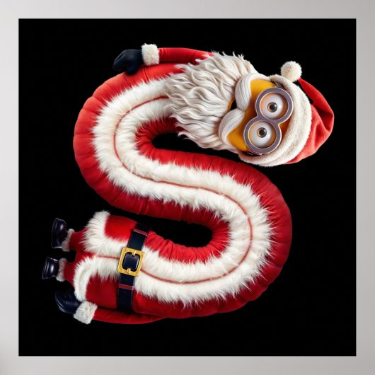 サンタ文字S ポスター (正面)