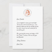 サンタ文房具でのサンタ文字への対応 シーズンカード (正面)