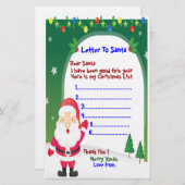 サンタ文房具への手紙。 (正面/裏面)
