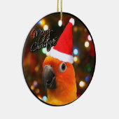 サンタ日曜日Conureのクリスマスのオーナメント セラミックオーナメント (右)