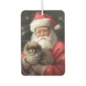 サンタ日本のクロース付き顎フェスティバルクリスマス カーエアーフレッシュナー (正面)