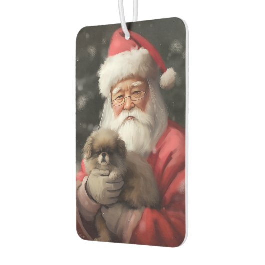 サンタ日本のクロース付き顎フェスティバルクリスマス カーエアーフレッシュナー (左)