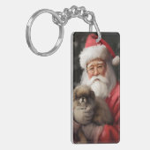 サンタ日本のクロース付き顎フェスティバルクリスマス キーホルダー (正面左)
