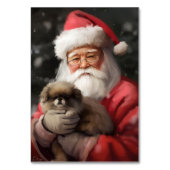 サンタ日本のクロース付き顎フェスティバルクリスマス テーブルナンバー (裏面)