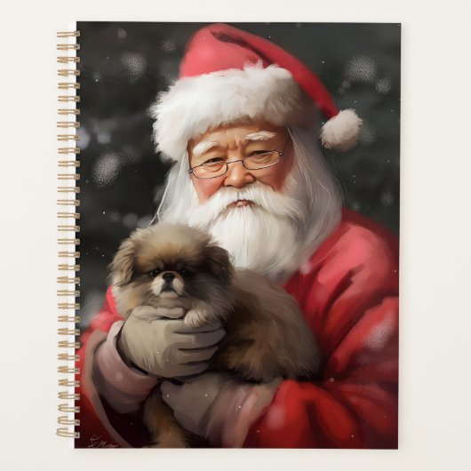 サンタ日本のクロース付き顎フェスティバルクリスマス プランナー手帳 (正面)
