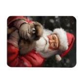 サンタ日本のクロース付き顎フェスティバルクリスマス マグネット (横)