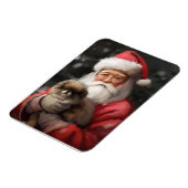 サンタ日本のクロース付き顎フェスティバルクリスマス マグネット (左側)