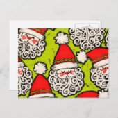 サンタ旧式の|の郵便はがき シーズンポストカード (正面/裏面)