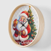 サンタ時計 壁時計 (傾斜)