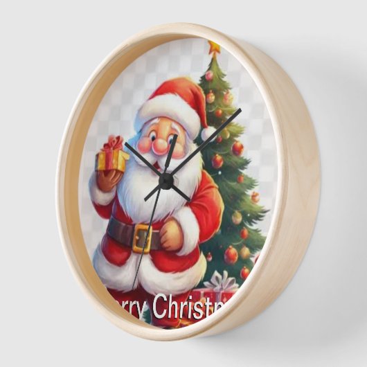 サンタ時計 壁時計 (傾斜)