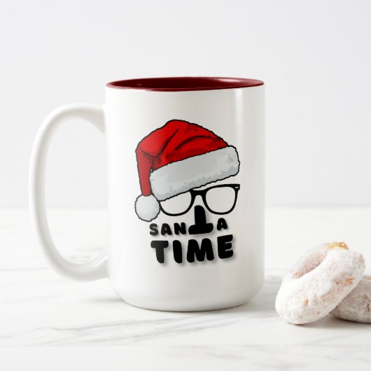 サンタ時間 ツートーンマグカップ (ドーナツ)