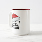 サンタ時間 ツートーンマグカップ (正面左)